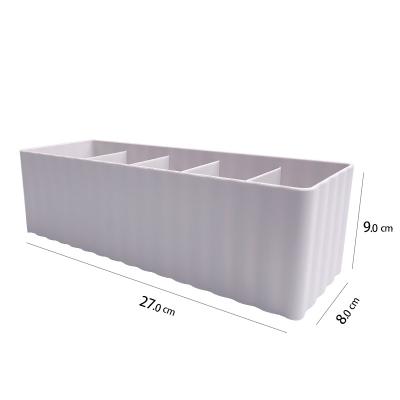 China Manufacturer Pp Plastic Storage Box Large Capacity Sustainable Table Bathroom Table Basket Storage Box for sale