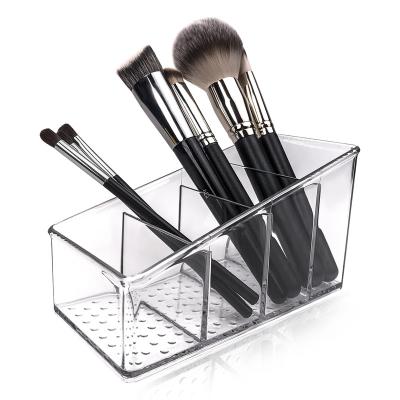 China Viable Clear Makeup Organizer Tray Cosmetic Display Case Office Stationery Storage Rack for sale