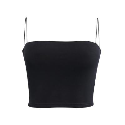 China European and American Sexy Chest Shoulder Strap Vest QUICK-DRY Envelope Slim Chest Show Halter Camisole Thin Top for sale