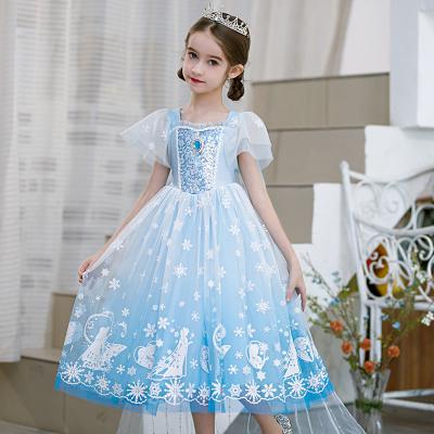 China Female Summer Dresses Kids Princess Sequin Dresses Toddler Cosplay Dresses Teen Dress Up Birthday Dresses for sale