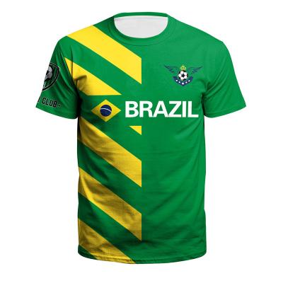 China 2022 viable spring and summer new national football casual wear world cup fans cheering round neck short-sleeved T-shirt for sale