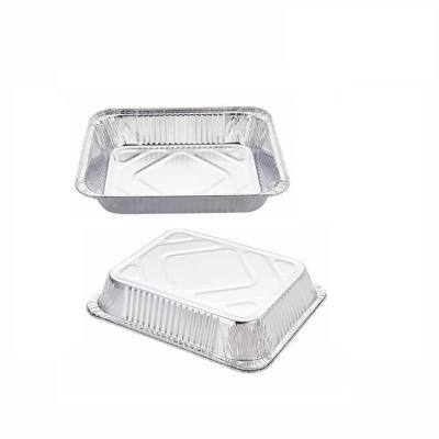 China Widely Used Disposable Fast Food Aluminum Foil Dishes For Oven BBQ Grill for sale