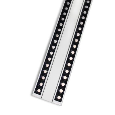 China Industrial Two Line Shop Light LED Linear Track Retail Light With Slim Height And Low UGR 85 Design for sale