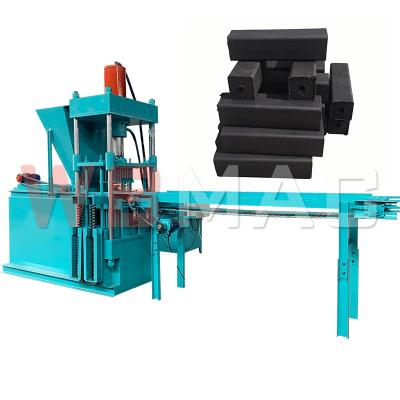 China High efficiency charcoal powder press machine hydraulic Blue charcoal briquette machine for sale