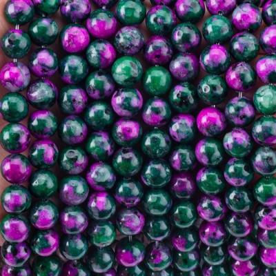 China 8mm Epidoot Edelstenen Perlen Donkere Ruby Zoisite Edelsteen Perlen Genezende Kristallen Steen Perlen Perlen Voor Juwelen Te koop