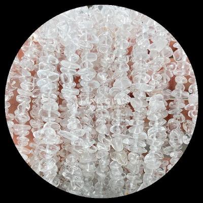 China Clear Quartz Amethyst Gems Bead Natural Crystal Irregular Shape Chip Gravel Stone Loose Bead Strands For Bracelets for sale