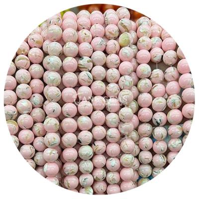 China Wholesale Natural Gemstone Round Loose Beads 8mm Multicolor Striped Agate Loose Beads Round Beads Spacers for Jewelry for sale