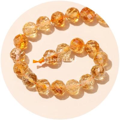 China Natural Gemstone Faceted Genuine Natural Gemstone Stone Cutting Loose Strand Beads For Jewelry Making for sale