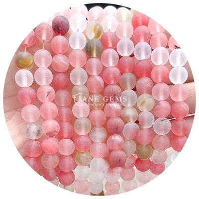 China Polished Round Shape Beads DIY Decoration Semi-Finished Products Polished Stones Beads for sale