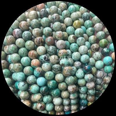 Chine Forme ronde naturelle différents types de perles turquoise fils pour bricolage cadeau bijoux colliers à vendre