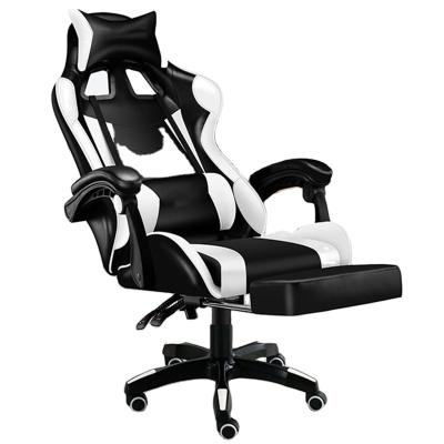 China Cooling Swivel Office PC Gaming Chair With Removable Head And Lumbar Pillows for sale