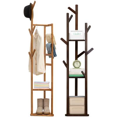 China Simple Nordic Modern Living Room Bedroom Bamboo Coat Rack for sale