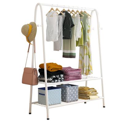 China Nordic Style Fashion Metal Tube Frame Coat Rack Clothes Rack For Bedroom Furniture for sale