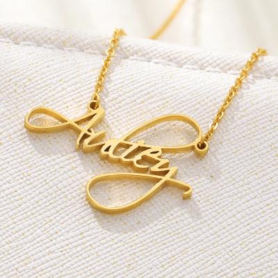 China FASHIONABLE Personalization Custom Bargain Stainless Jewelry Personalized Custom Name Necklace for sale