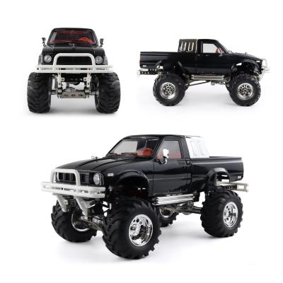 China RC Model Hg 1/10 2.4G 4WD Rally Car Metal Pickup Truck 4X4 Rock Crawler Boxer Remote Hg P407 RC 4WD Off-Road Car RTR for sale