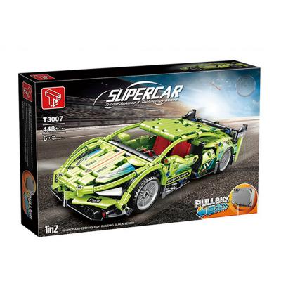 China T3007 448PCS Super Electronic Toy Sports Car Building Blocks Ship Packing Simulation Vehicle Model Bricks Toys Birthday Gift For Children for sale