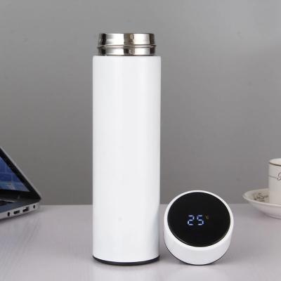 China PORTABLE Led Temperature Display Stainless Steel Vacuum Water Bottle Metal Smart Water Bottles for sale