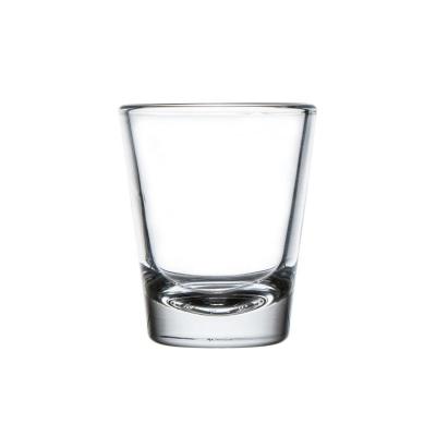 China Shot Glasses Wholesale Custom Logo Shot Glasses 50ml/1.5oz High Quality Bullet Glass Shot Glass for sale