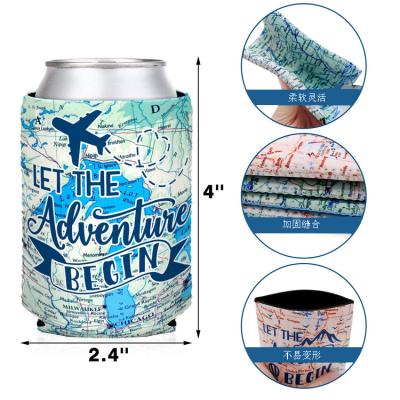 China Thermal neoprene cheap beer can cooler slap can kooziess with bottom for sale