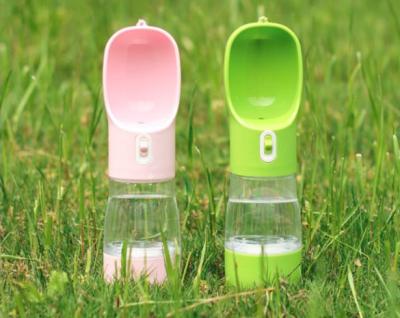 China Dropshipping Best Viable Online Selling 2 in 1 Portable Travel Pet Dog Walking Drinking Water Bottle for sale