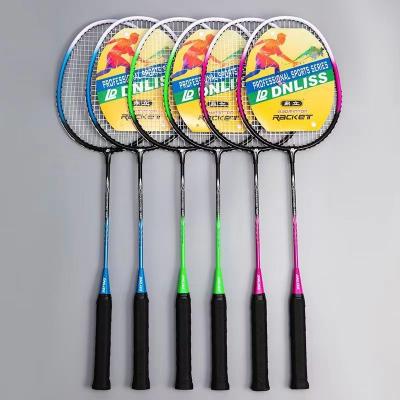 China wholesale New style different colors customized logo high quality full carbon graphite badminton racket racquet zu verkaufen