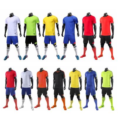 China New style Custom logo training kits shorts shirt full sets uniforms football jerseys soccer wear for men for sale