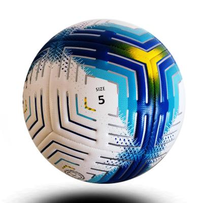 China New Design Football Machine Sewn Training Soccer Ball wholesale Official Size 5 Custom Print for sale