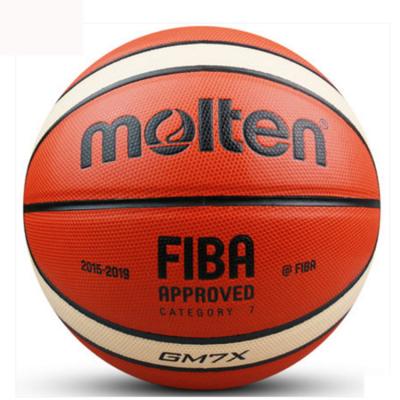 China Wholesales price leather Basketball Molten custom logo indoor Basketball GM7X ball for sale