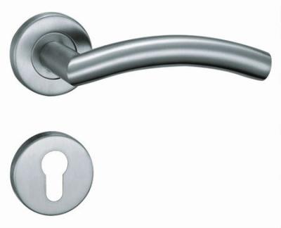 China modern stainless steel tube door lever handle with door fittings for sale