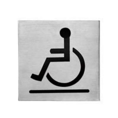 China Modern Stainless Steel Washroom Sign Guide Plate for sale