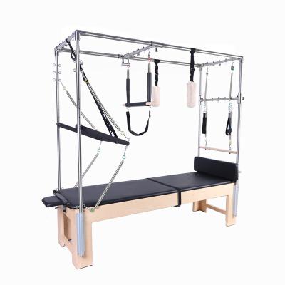 China 2021 Premium Quality Durable Yoga Wood Pilates Reformer Gym Classic Pilates Cadillac Equipment Raised Beds for sale