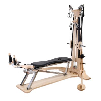 China Durable Fitness Equipment Premium Quality Yoga Exercise Oak Pilates Professional Level Healthy Reformer for sale