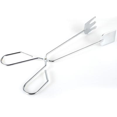 China Wholesale High Quality Metal Carbon Barbecue Charcoal Tongs Bread Clip BBQ Tools for sale