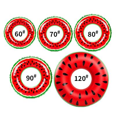 China Eco-friendly Child PVC Adult Kids Watermelon Inflatable Swimming Ring for sale