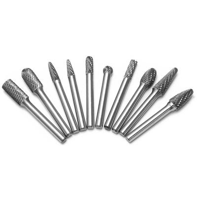 China Carbide Drilling Burrs Set 10 Pcs 6mm 1/4