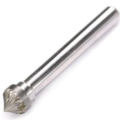 China Drilling 90 Degree Carbide Burr Grinder Bit SK-3 Slot 6mm Dual 1/4