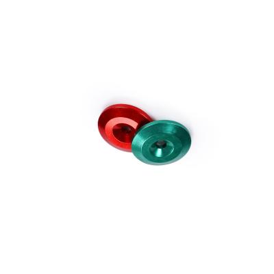 China Custom Aluminum Spacer CNC Computer Hardware Products CNC Rotating Colored Anodized Aluminum Spacer Used For Earphone Pads for sale