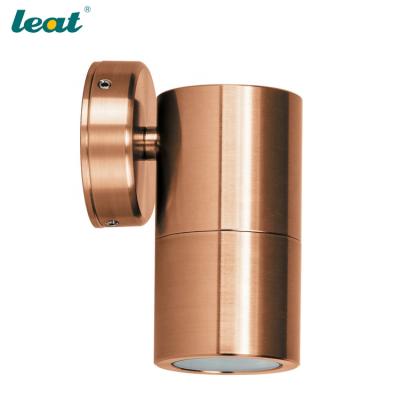 China Outdoor Tempered Glass Lamp High Quality Copper Wall Light Pillar Spotlight for sale