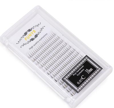 China Individual Easy Fan Soft Black Silk Eyelash Extension Soft Natural Silk Supplies for sale