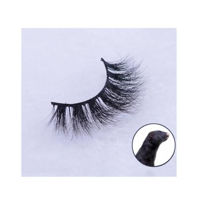 China Wholesale Natural Mink Eyelashes Luxury 3D Mink Eyelashes With Custom Packaging Length Mink Eyelash for sale