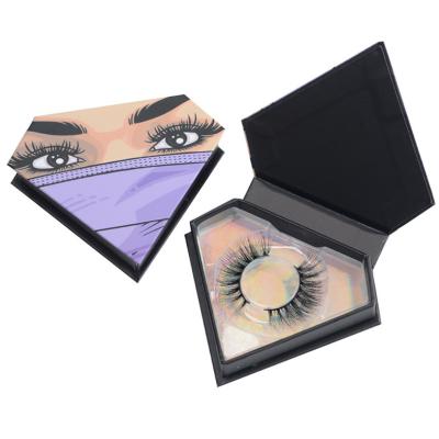 China Recyclable Eyelashes 25 mm 3d Mink Eyelash With Magnetic Box Backers Customize Eyelash Packaging Box for sale