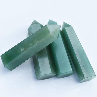 China China Wholesale High Quality Stone Trick Healing Crystals Jade Aventurine Wand Crystal Point for sale