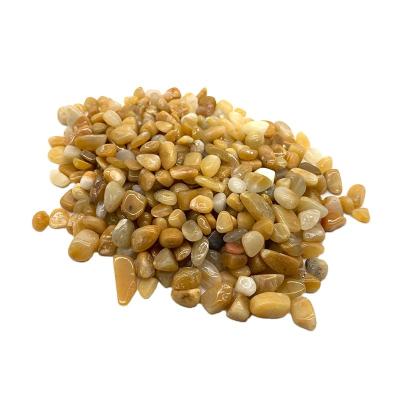 China China wholesale natural yellow aventurine tumbled healing stone crystal gravel for gift for sale