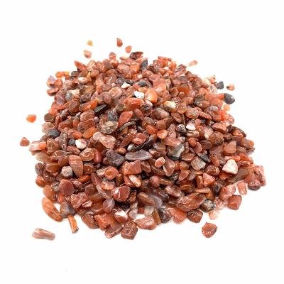 China China wholesale natural red agate tumbled healing stone crystal gravel for home decoration for sale