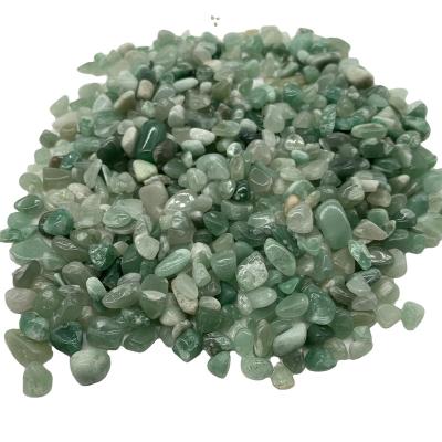 China Wholesale Natural Green Healing Gemstone China Aventurine Stone Crystal Gravel For Decoration for sale