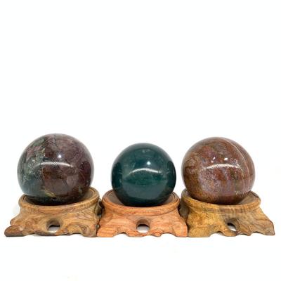 China China Wholesale Price High Quality Gemstone Ocean Jasper Polished Healing Crystal Ball Sphere For Sale for sale