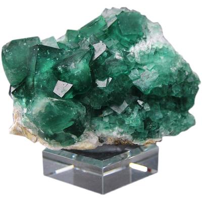 China China Wholesale Natural Healing Crystal Specimen Green Raw Mineral Fluorite Gemstone Cluster For Fengshui Decor for sale