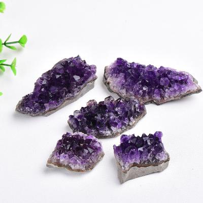 China Wholesale Natural Raw China Uruguay Amethyst Geode Healing Amethyst Cluster for fengshui decor for sale