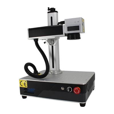 China Air Cooled 20w 30w Mini Laser Metal Engraving Machine Mopa Fiber Laser Marking Machine for sale