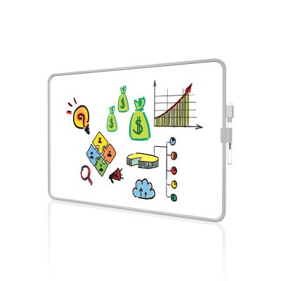 China Gray Frame Reusable High Quality Double Sided Notebook with Pen Whiteboard for sale